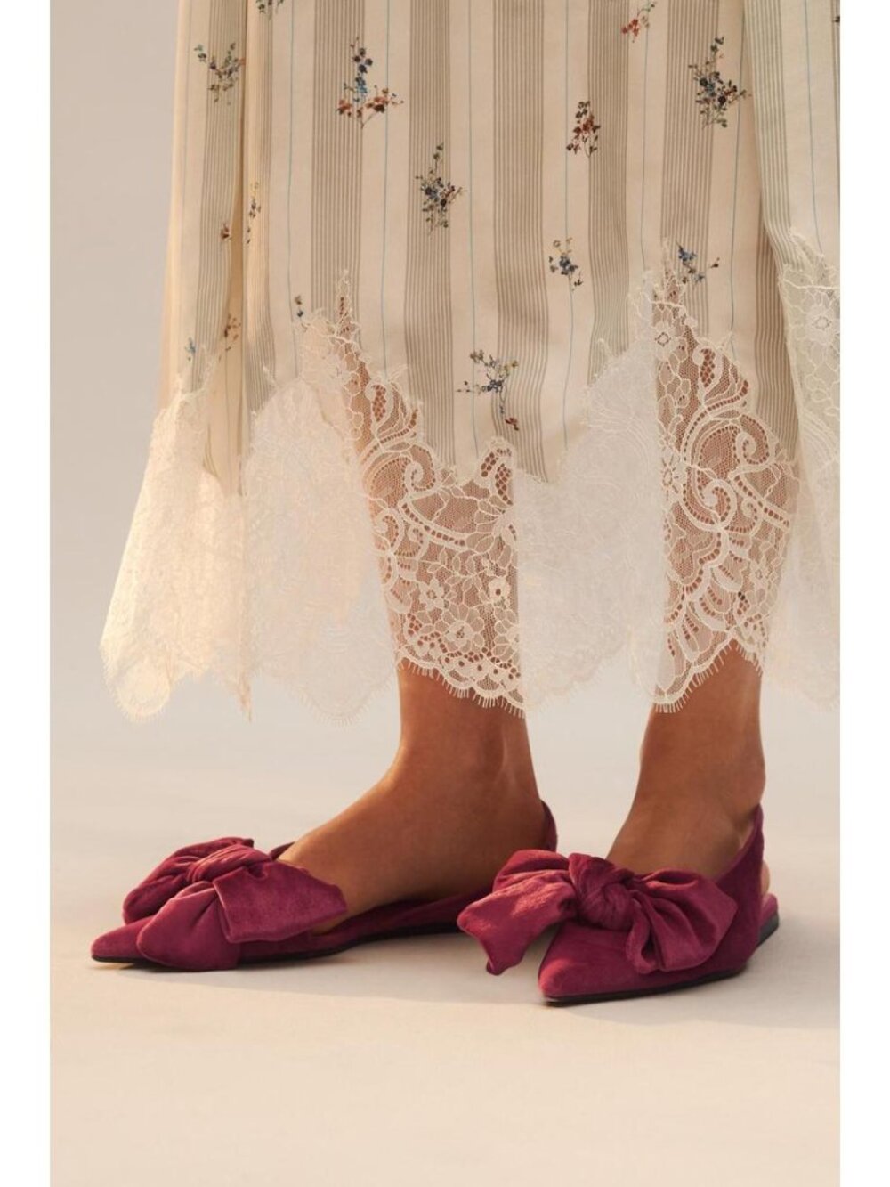 ZARA LIMITED EDITION SLINGBACKS WITH MAXI BOW